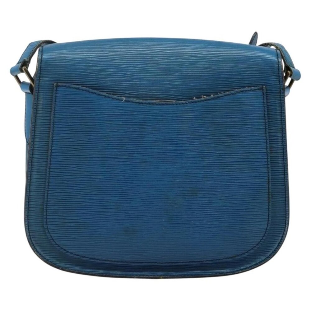 LOUIS VUITTON Epi Saint Cloud GM Shoulder Bag Toledo Blue M52195 LV Auth 142604 - Picture 3 of 16